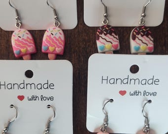 Ice cream popsicle earrings