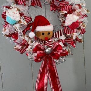Gingerbread man wreath