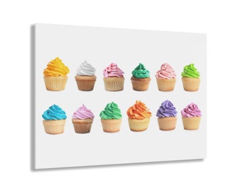 Colorful Dozen of Cupcakes Acrylic Print