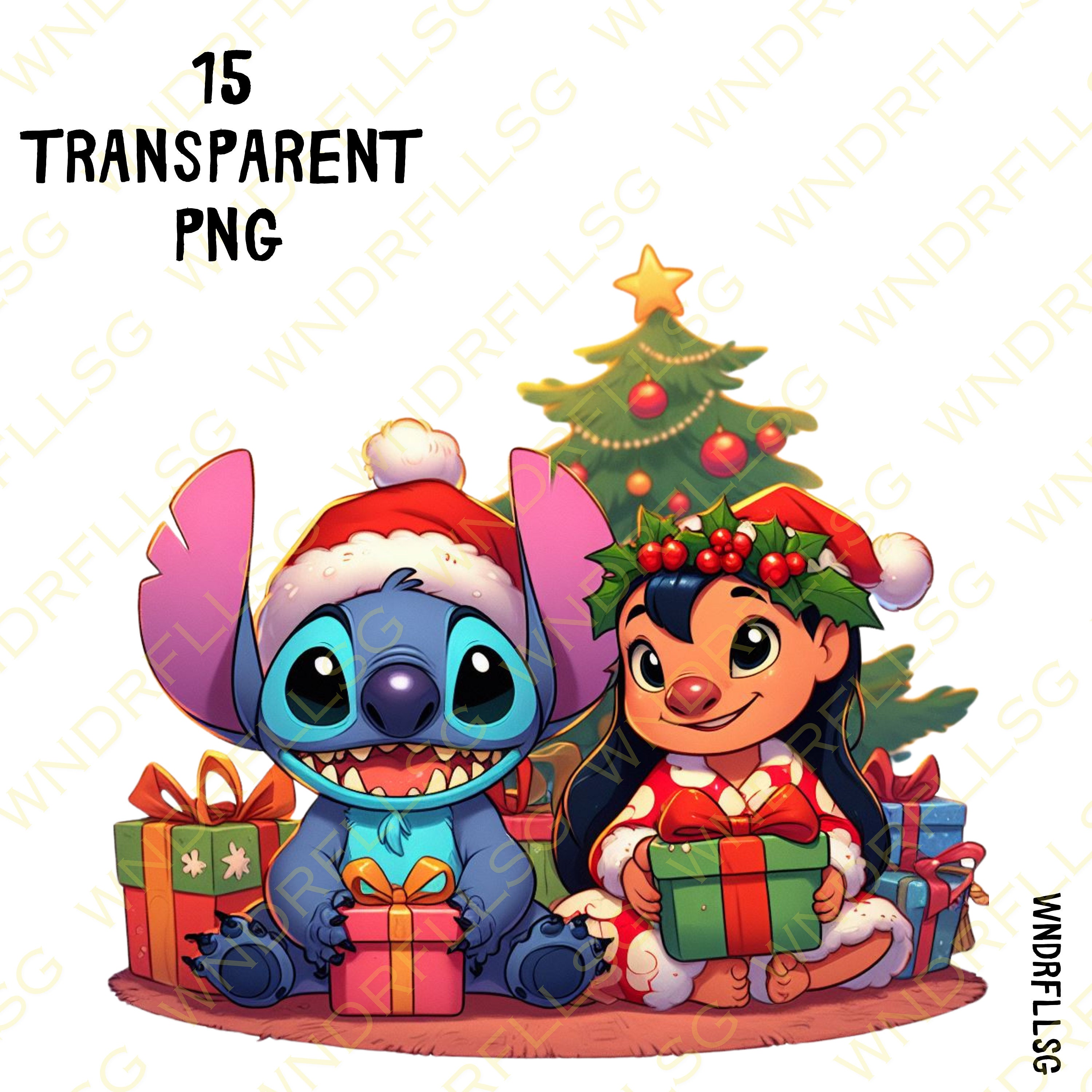 Christmas Lilo and Stitch, Christmas Png, Lilo and Stitch Clipart Png, Stitch Clipart, Stitch ...