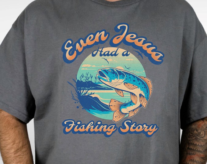 Comfort Colors Mens Fishing T shirt, Funny Fishing Shirt, Fisherman Gifts, Present For Fisherman, Funny Outdoors Gift, Retro Fishing