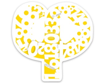 Phi Sticker, gold