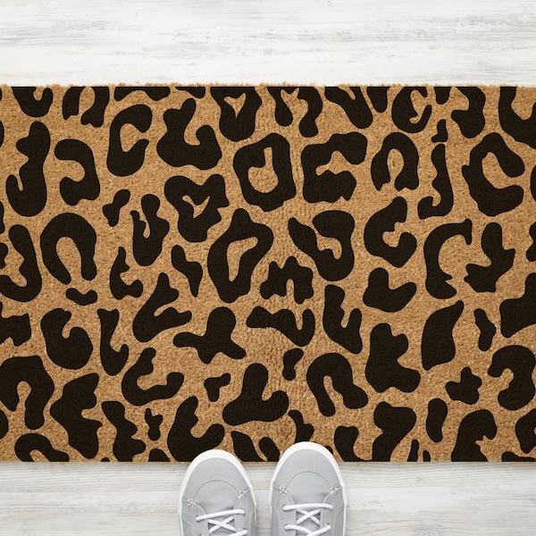 Leopard Door Mat Etsy