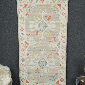 3x5 Neutral Brown Rug, Anatolian Rug, Brown Rug, Area Rug, Bedroom Rug, Handmade Rug, Oushak Rug, Floor Rug 3x5, Turkish Rug, 2&#39;7x5 Feet Rug