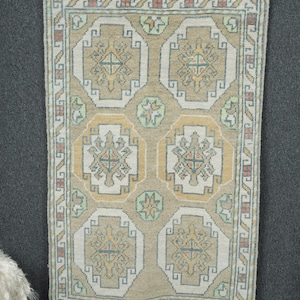 Oushak Rug 3x5, Turkish Rug, Handmade Oushak Rug, Turkish Wool Rug, Anatolian Rug, Brown Oushak Rug, Turkey Rug, 3 x 4&#39;8 Feet Rug, Decor Rug