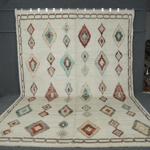 9x12 Oushak Rug: Hand-Knotted Turkish Wool Oversize Rug