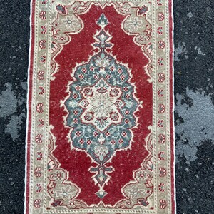 2x3 Rug, Oushak Rug, Turkish Rug, Mini Rug, Door Mat Rug, 2x3 Vintage Rug, Turkish Rug Small, Natural Mini Rug, Area Rug 2x3, Small Rug,V733