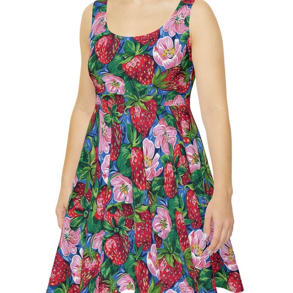 Strawberry Dress Women Etsy