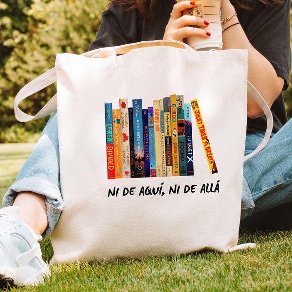Latino books tote bag | Librarian book bag | Latinx authors | I love reading gifts | Banned books tote