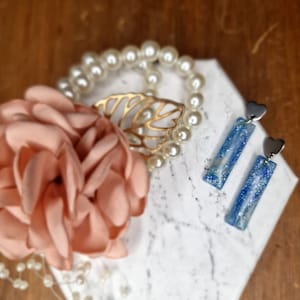 Handmade Polymer Clay Earrings - Blue Collection