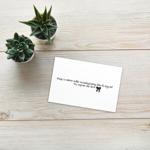 Minimalistische Business Danke Postkarte ''Mach einen Spiegel mit dieser Postkarte für ein Selfie & tagge uns!** Wir reposten unsere Favs ''