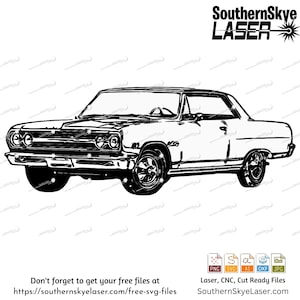 1965 Chevelle svg png cut file