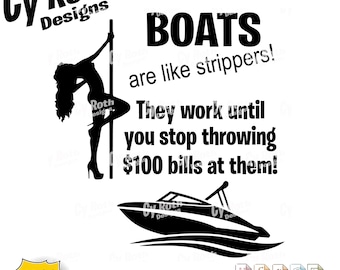 Boat, Fishing, Boating svg png jpg ai dxf file, Silhouette Cricut cut file