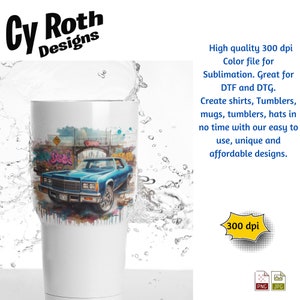 1975 Chevy Caprice Sublimation DTF DTG Print File, T-shirt transfer, Tumbler, Printable Wall Art