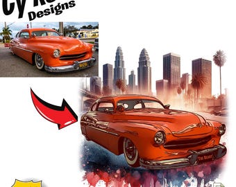 Custom Car Images for T-shirts, Mugs, Tumblers, Wall Decor, Digital Download, Junk Journal file