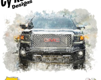 2015 GMC Sierra Sublimation dtf, dtg Print File and BONUS Tumbler File