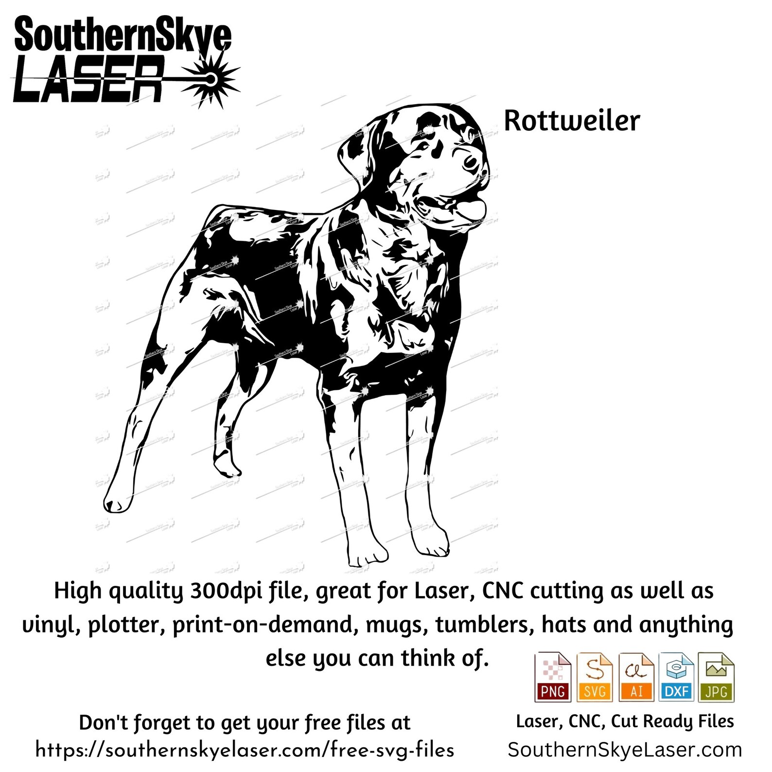 Rottweiler Svg Png Jpg Ai Dxf File - Etsy