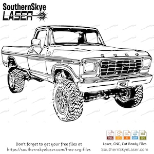 1978 Ford F-250 svg png cut file