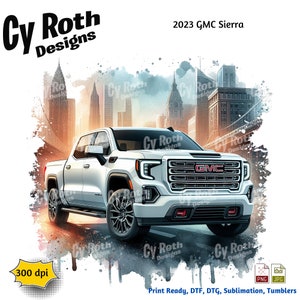 2023 GMC Sierra Sublimation dtf, dtg Print File and BONUS Tumbler File