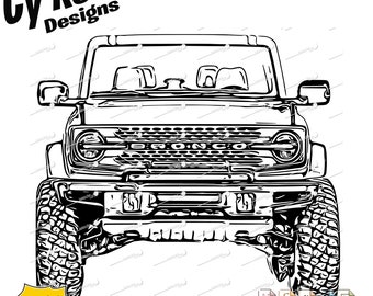 Archivos de corte digitales para Ford Bronco 2021: Camioneta 4x4