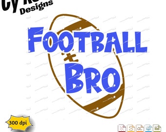 Archivo SVG de Football Bro: Archivo de corte para Cricut y Silhouette (Descarga digital)