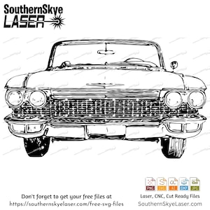 1960 Cadillac Eldorado svg png cut file
