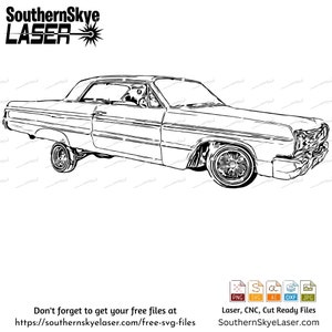 1964 Chevy Impala svg png cut file