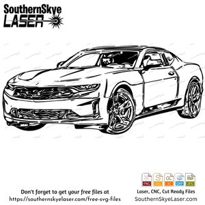 2021 Chevy Camaro ZL1 svg png jpg ai dxf file