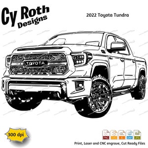 2022 Toyota Tundra svg png jpg ai dxf file, Truck svg