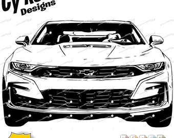 2020 Chevy Camaro svg png jpg ai dxf file, Classic Car svg