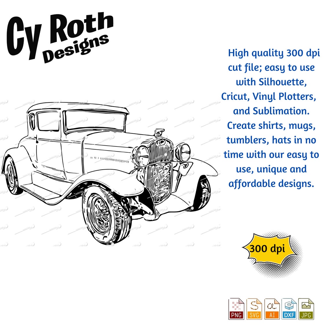 1930 Ford Model A Svg Png Jpg Ai Dxf File - Etsy Canada