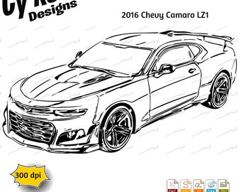 2016 Chevy Camaro svg png jpg ai dxf file, Chevrolet svg