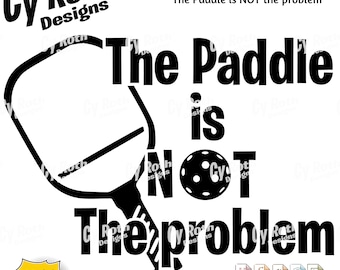 Pickleball Paddle SVG-fil: Rolig citatdesign (digital nedladdning)