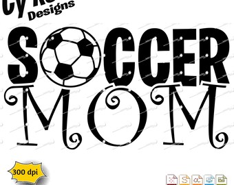 Archivo SVG "Mamá Futbolera": Archivo de corte para Cricut y Silhouette (Descarga digital)