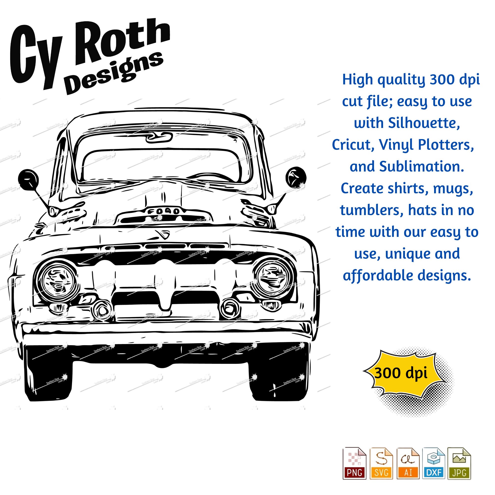 1951 Ford F1 Svg Png Jpg Ai Dxf File Vintage Truck Svg Ford - Etsy Canada