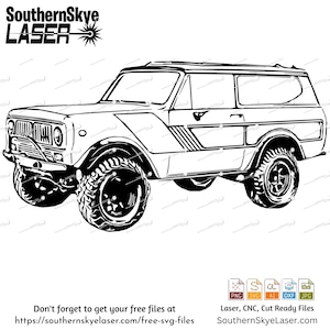 1974 International Scout svg png jpg ai dxf file