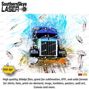 Kenworth High Res Color Sublimation Print File