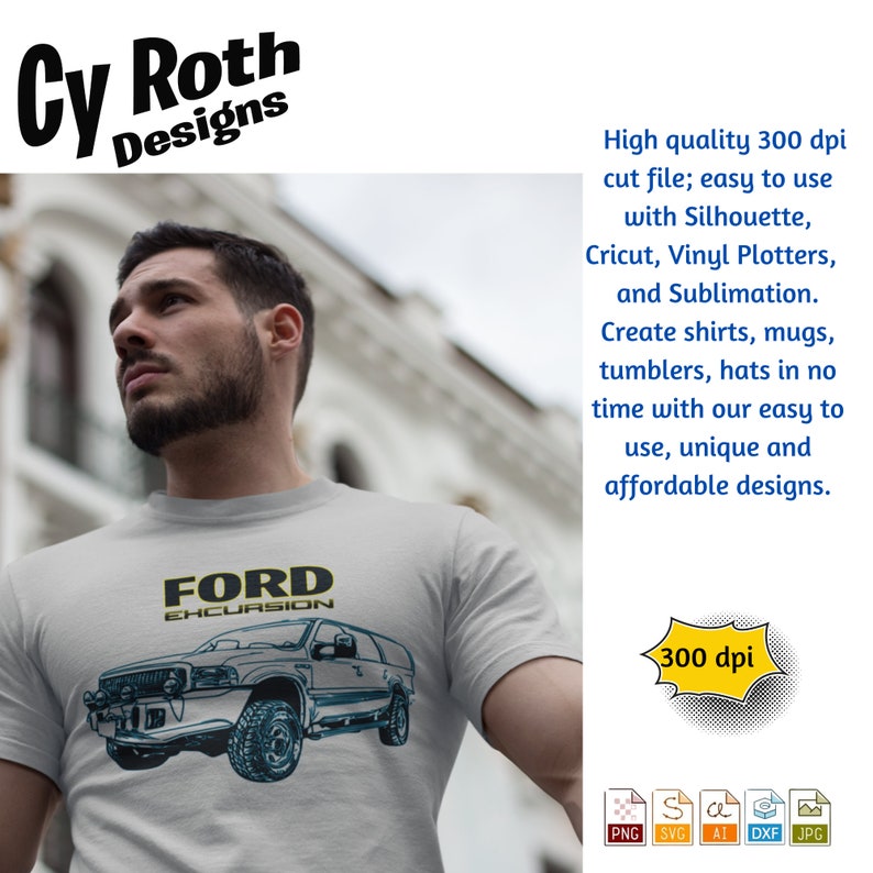 2004 Ford Excursion Svg Png Jpg Ai Dxf File - Etsy