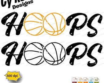 Basketball svg png jpg ai dxf file, Silhouette Cricut cut file