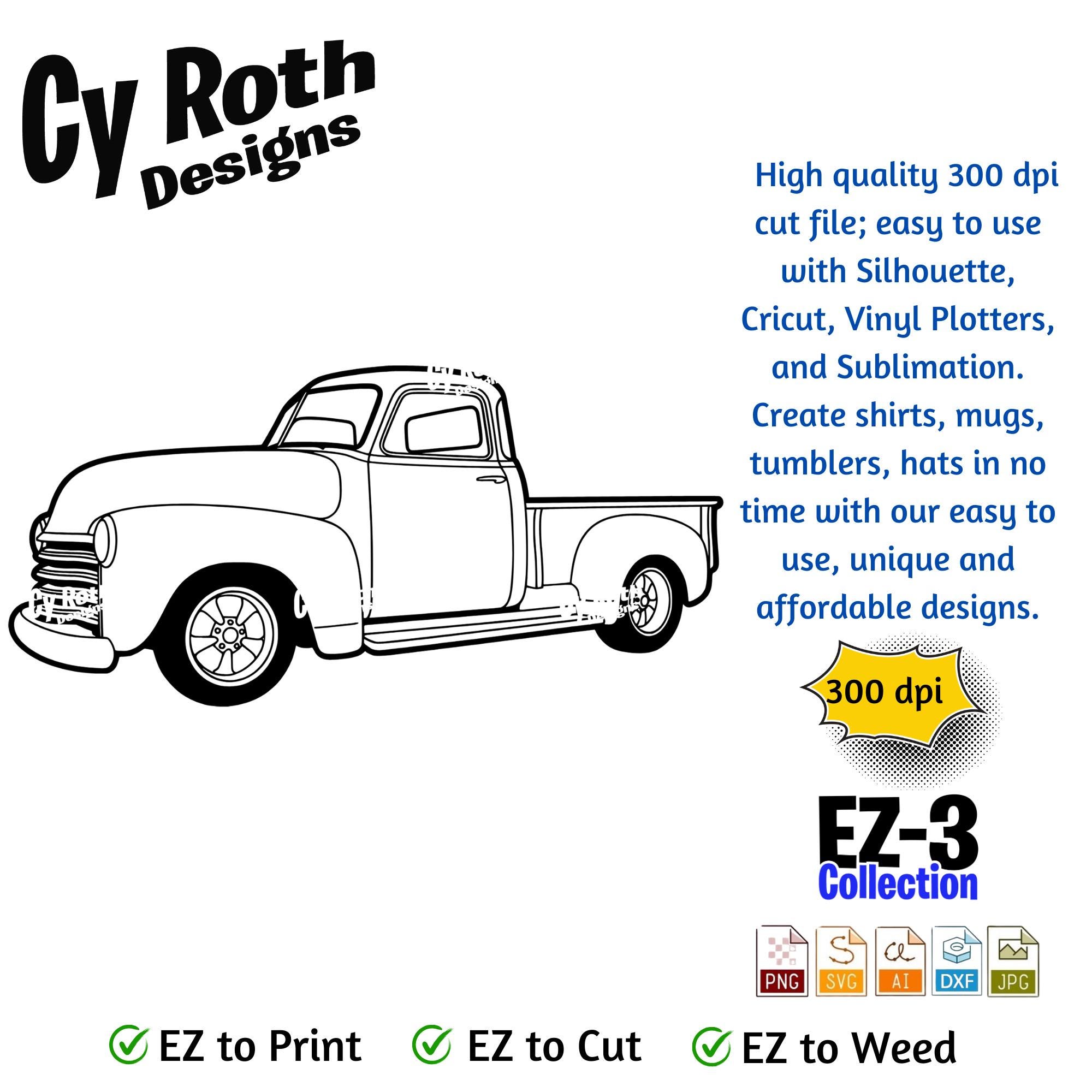 Chevy Dfx 1953 Chevy Truck Svg Png Jpg Ai Dxf Downloadable File - Etsy