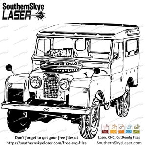 1955 Landrover svg png cut file