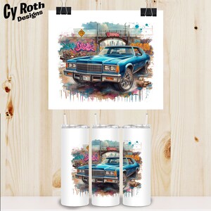 1975 Chevy Caprice Sublimation DTF DTG Print File, T-shirt transfer, Tumbler, Printable Wall Art