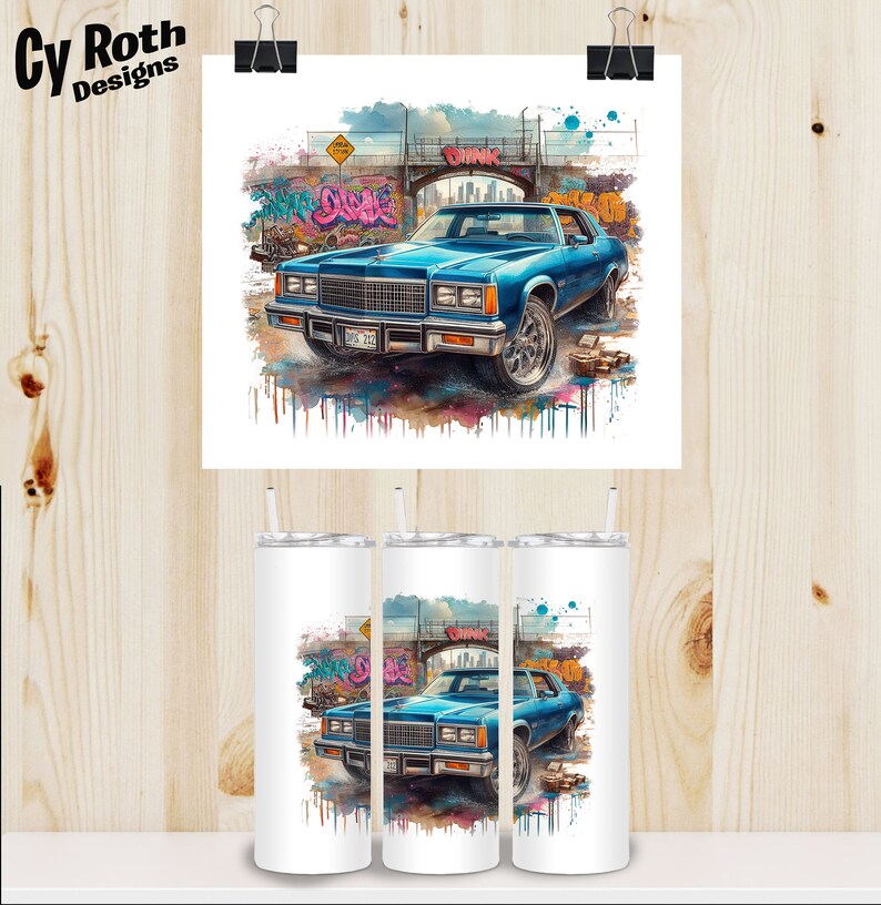 1975 Chevy Caprice Sublimation DTF DTG Print File, T-shirt transfer, Tumbler, Printable Wall Art