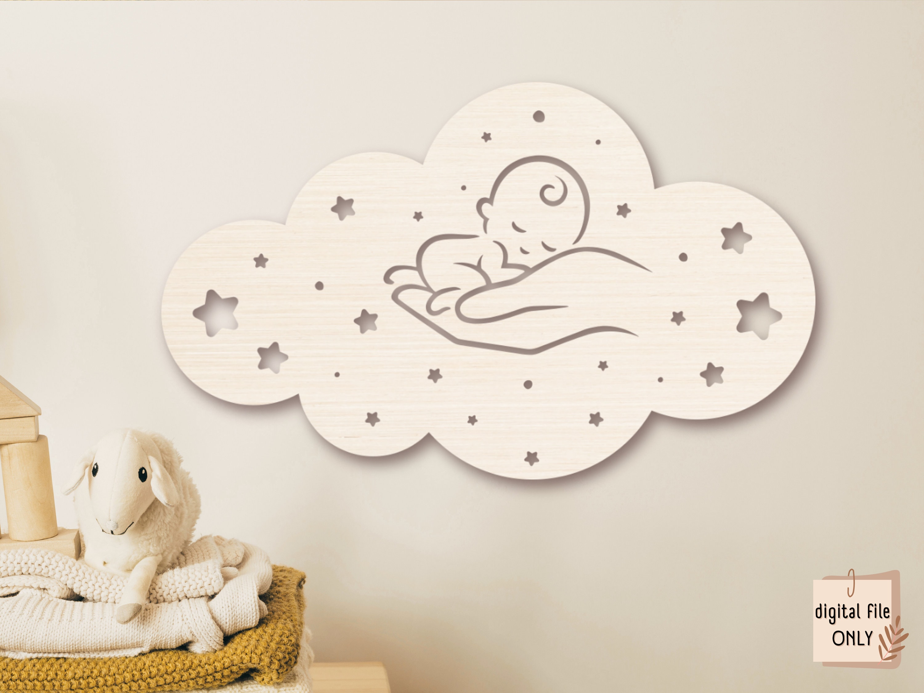 Laser Cut Baby Sign Bundle, Customizable Nursery Decors, Perfect for