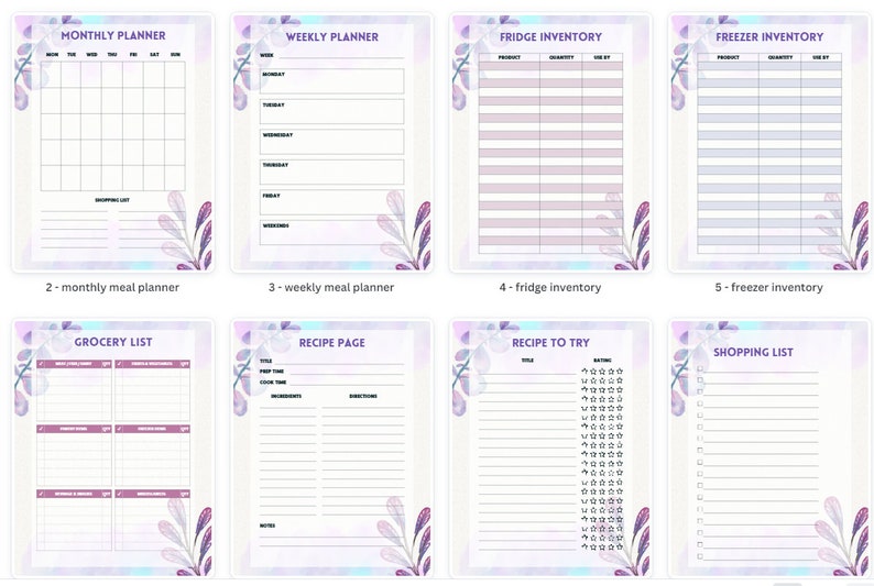 Mealtime Mastery: Elevate Your Cooking Game with Our Printable Meal Planner image 1
