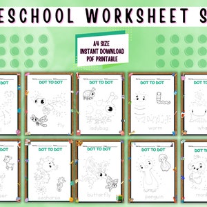 Preschool Worksheets Printable Blackboard Theme image 3