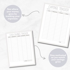 Personal Finance Planner Black White Theme Printable 88 Pages image 4