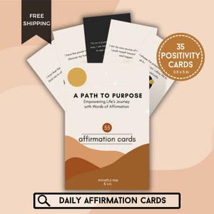 Carte di affermazione per lo scopo della vita / Viaggio alla scoperta di sé / Trova il tuo percorso e direzione / Chiarezza / Strumenti di crescita personale / Empowerment