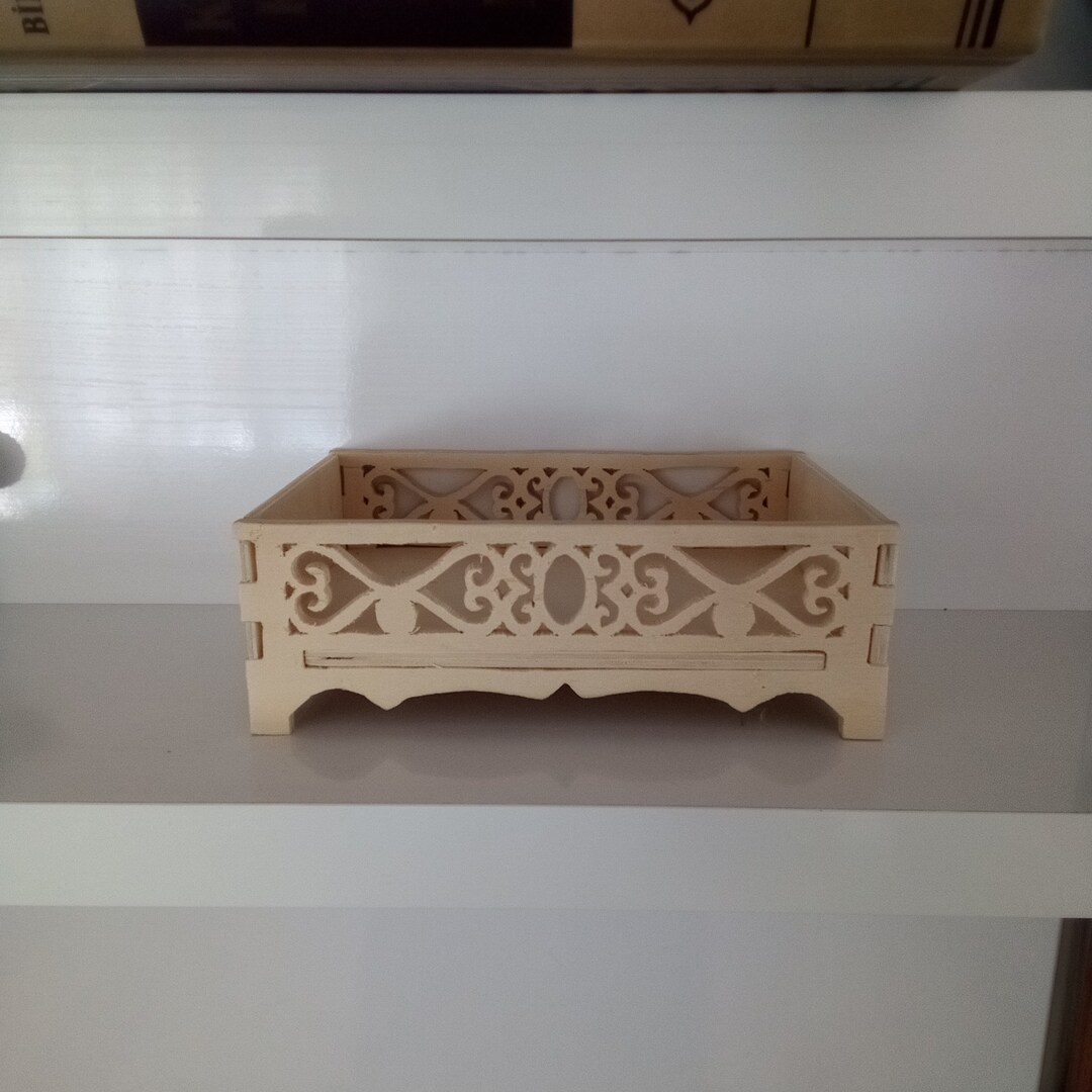 Wooden Handcut Scroll Saw Box Etsy