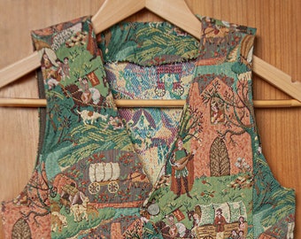 Tapestry Tapestry Fabric Vest for Children Handmade